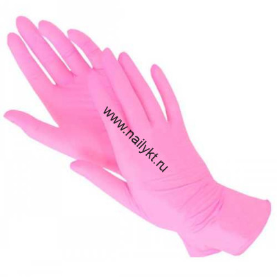 Перчатки нитриловые L 1 пара (2 шт.) "Нитримакс" NitriMax Розовые