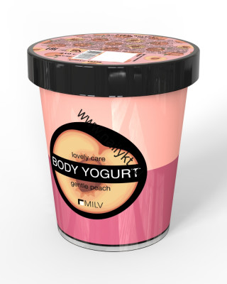 Крем-йогурт двухцветный "Персик" Milv 210 г