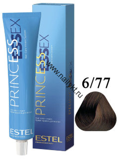 Крем-краска для волос Estel Princess Essex 6/77, Темно-русый Коричневый интенсивный, 60мл