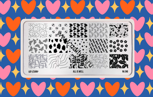 Пластина для стемпинга Go! Stamp 246 All Is Well