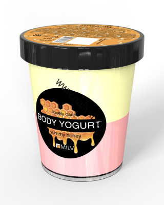 Крем-йогурт двухцветный "Мёд" Milv 210 г