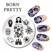 (35741) BP-122 Диск для стемпинга 5.5 см Halloween Born Pretty