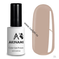 Гель-лак AKINAMI Color Gel Polish тон №004 Pale Beige (9мл)